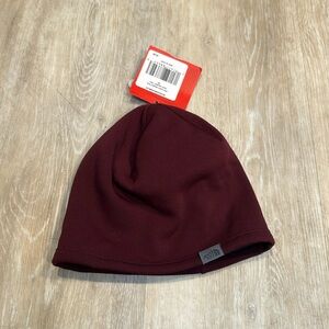 North face bed head beanie deep garnet red